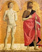 Polyptych of the Misericordia: Sts Sebastian and John the Baptist Piero della Francesca